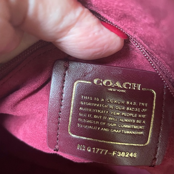 COACH Signature Sierra Satchel Bag Handbag with Exotic Mixed Trim - Picture 7 of 7